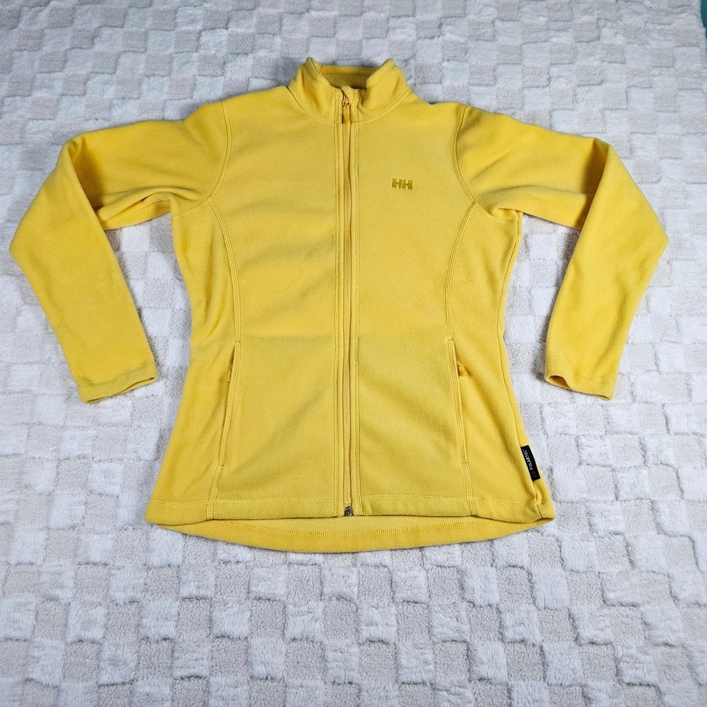 Helly Hansen Womens Polartec Fleece Jacket Full Zip Yellow Size XS Daybreaker